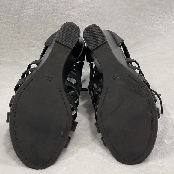 Call It Spring Lace-Up Wedge Sandals - Picture 6 of 6